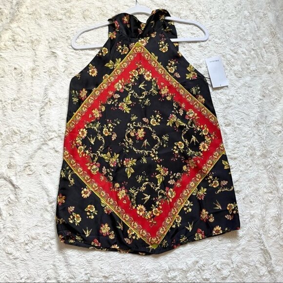 ZARA Scarf floral printed top - Picture 3 of 8